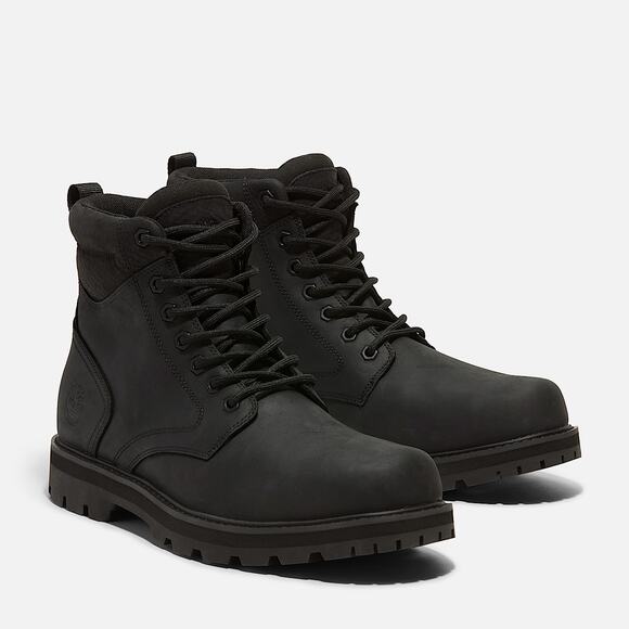 TIMBERLAND MEN\'S 9.5 BRITTON ROAD MID LACE UP WATERPROOF FULL GRAIN BOOT BLK NIB main image 7